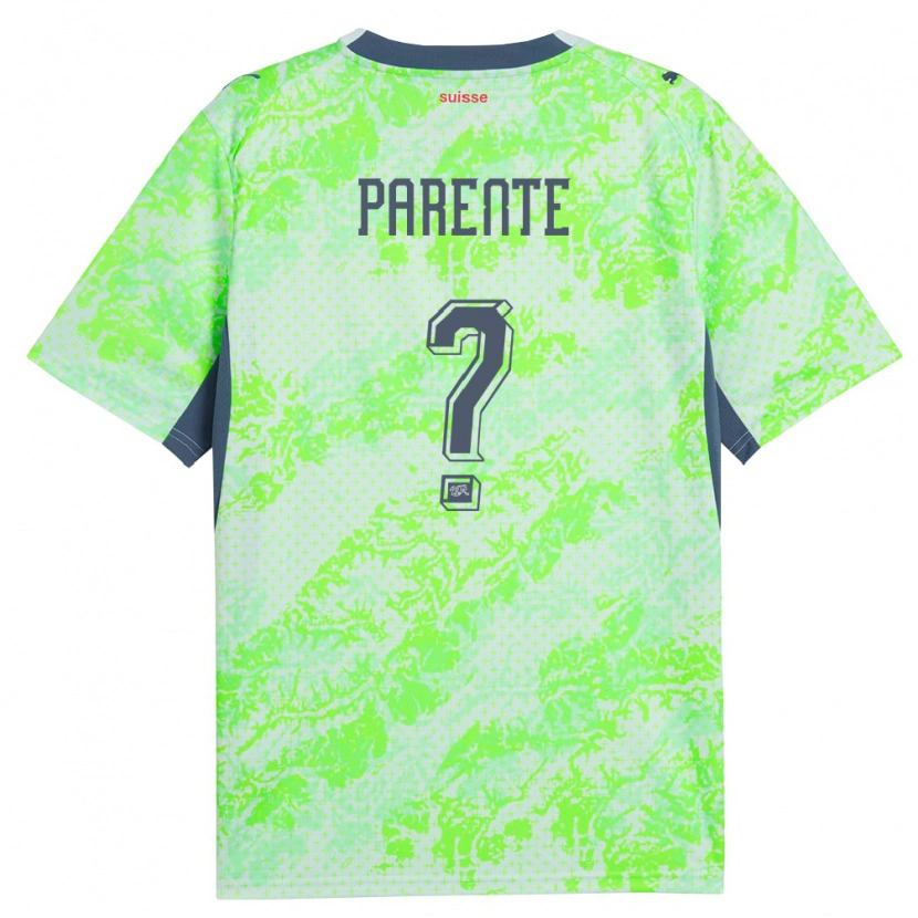 Danxenメンズスイスジェイソン・リー・パレンテ#0緑 紺アウェイシャツ26-28ジャージーユニフォーム