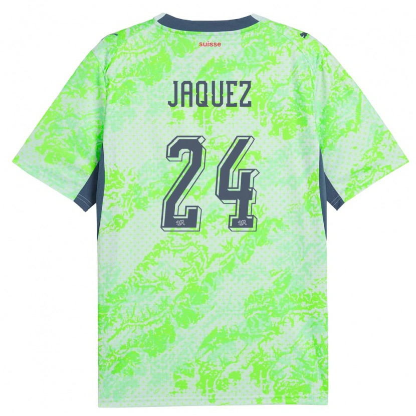 DanxenメンズスイスLuca Jaquez#24緑 紺アウェイシャツ26-28ジャージーユニフォーム