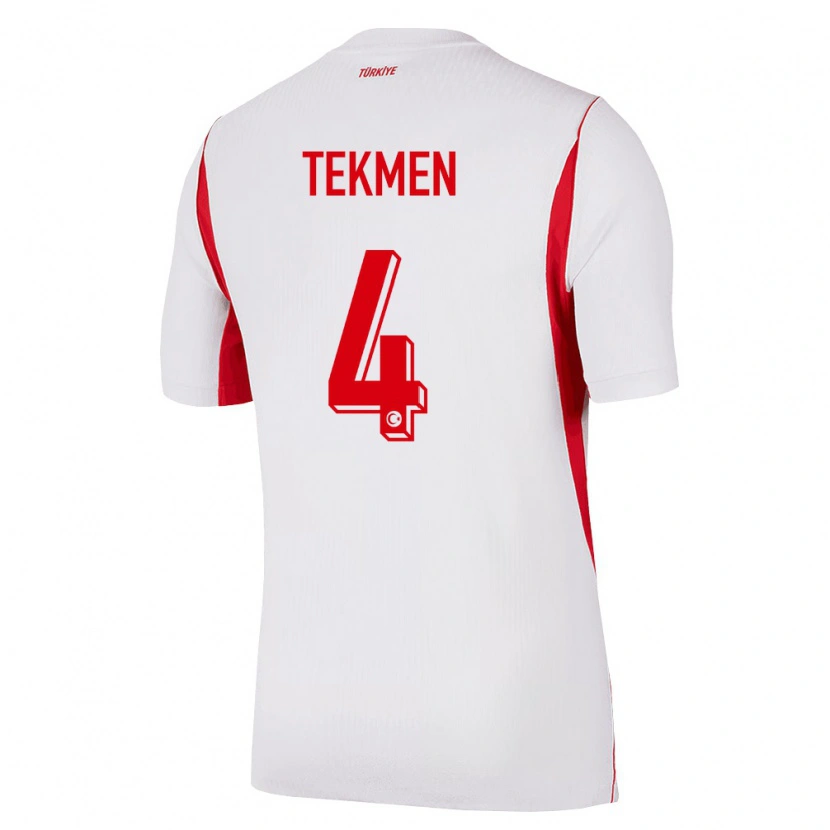 DanxenメンズトルコEce Tekmen#4白 赤 バーガンディアウェイシャツ26-28ジャージーユニフォーム