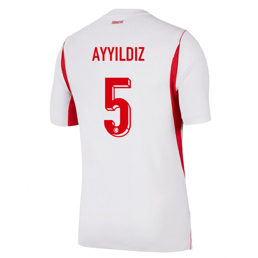 DanxenメンズトルコEymen Ayyıldız#5白 赤 バーガンディアウェイシャツ26-28ジャージーユニフォーム