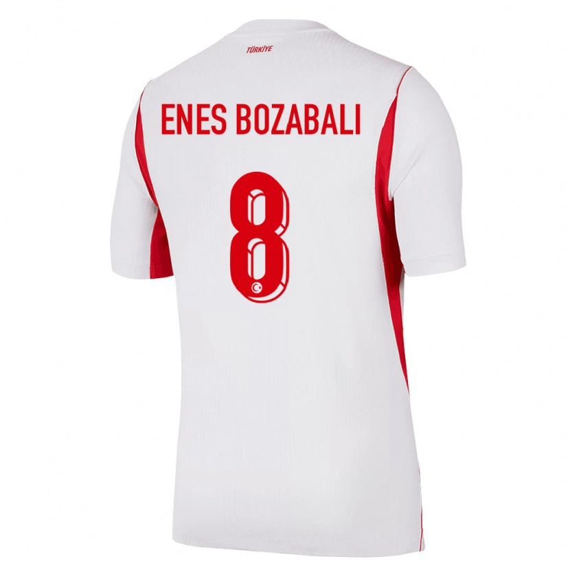 DanxenメンズトルコMustafa Enes Bozabalı#8白 赤 バーガンディアウェイシャツ26-28ジャージーユニフォーム