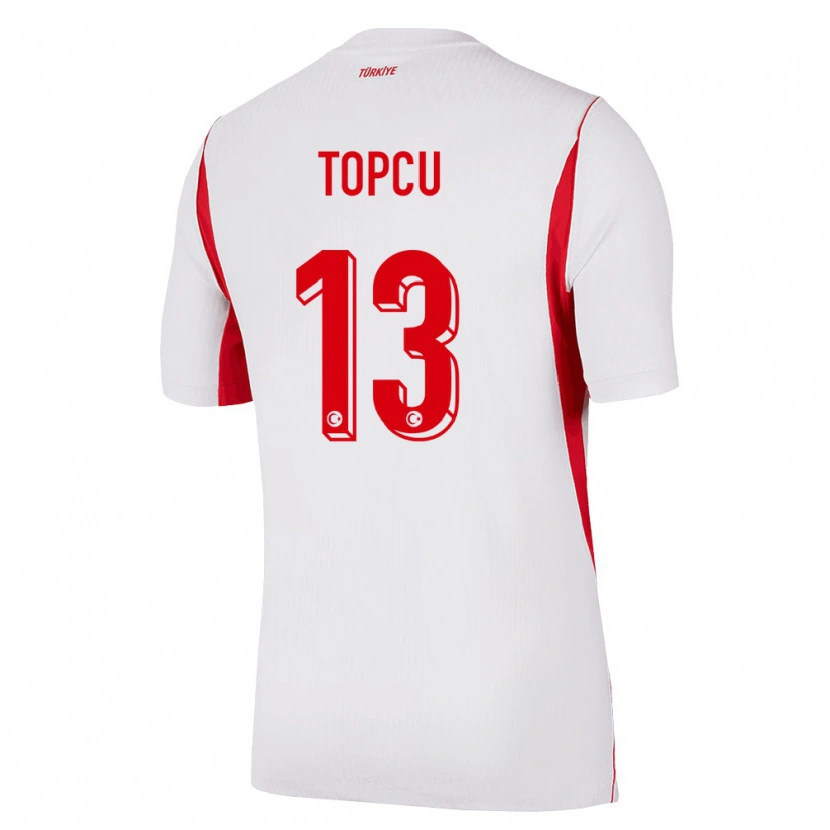 DanxenメンズトルコEmirhan Topçu#13白 赤 バーガンディアウェイシャツ26-28ジャージーユニフォーム
