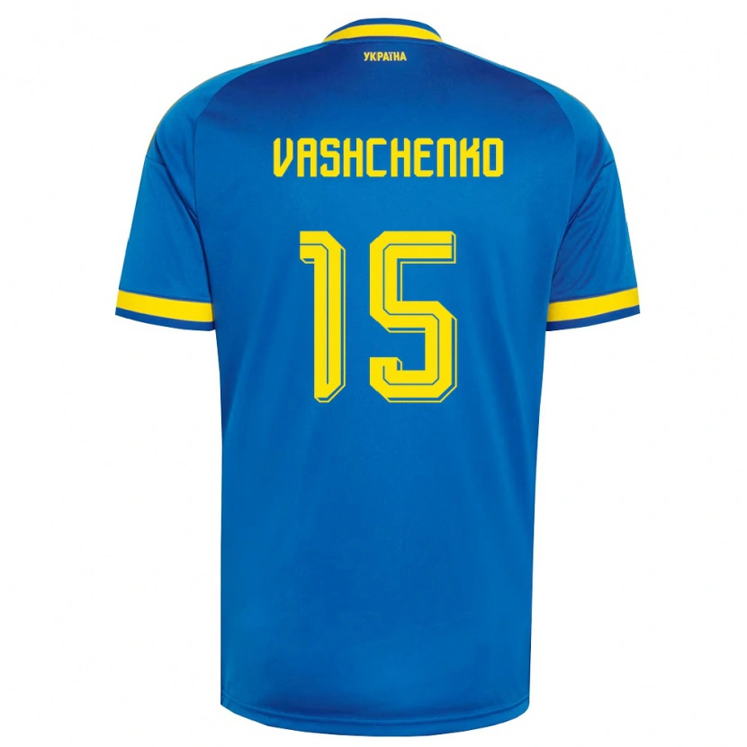 DanxenメンズウクライナDaniil Vashchenko#15青 黄 紺アウェイシャツ26-28ジャージーユニフォーム