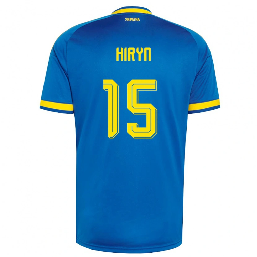 DanxenメンズウクライナViktoriya Hiryn#15青 黄 紺アウェイシャツ26-28ジャージーユニフォーム