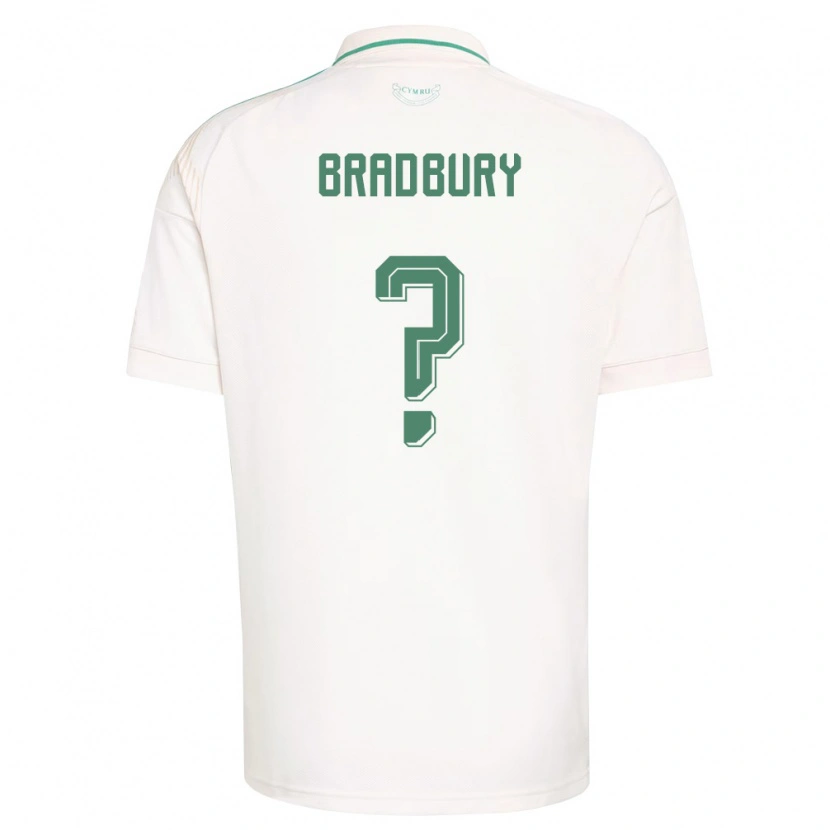 DanxenメンズウェールズLouie Bradbury#0白 茶 緑アウェイシャツ26-28ジャージーユニフォーム