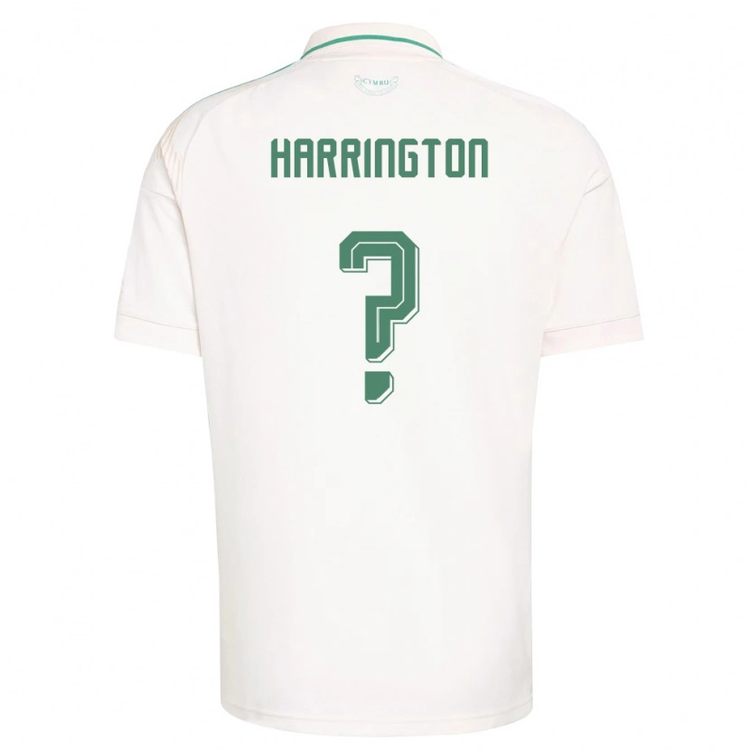 DanxenメンズウェールズTheo Harrington#0白 茶 緑アウェイシャツ26-28ジャージーユニフォーム