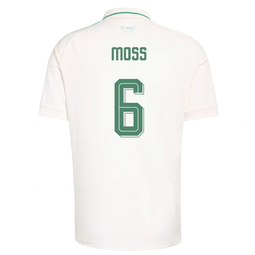 DanxenメンズウェールズLennon Moss#6白 茶 緑アウェイシャツ26-28ジャージーユニフォーム