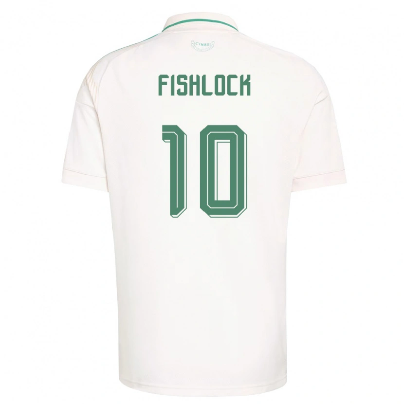 Danxenメンズウェールズジェス・フィッシュロック#10白 茶 緑アウェイシャツ26-28ジャージーユニフォーム