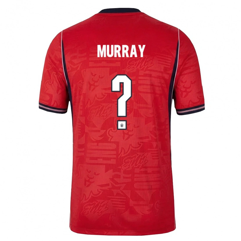 DanxenメンズイングランドJake Murray#0赤 紺 白アウェイシャツ26-28ジャージーユニフォーム