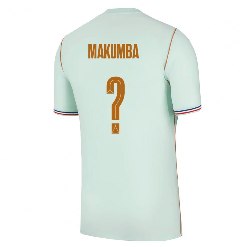 DanxenメンズフランスEnzo Makumba#0緑 金アウェイシャツ26-28ジャージーユニフォーム