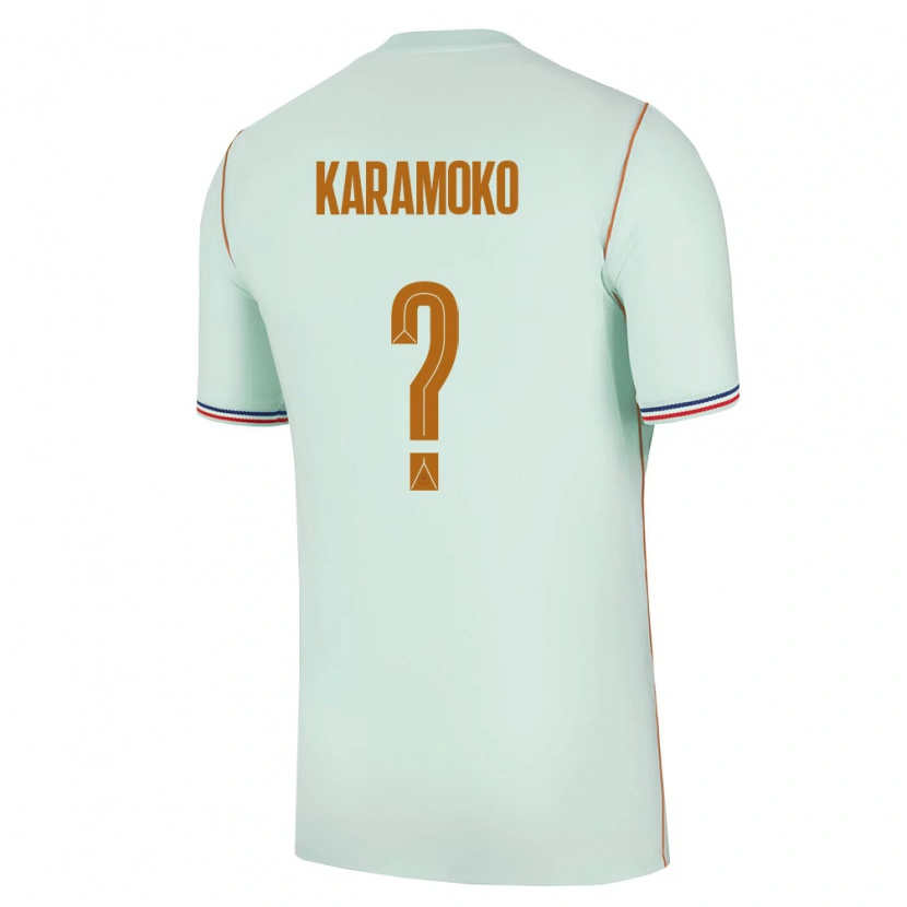 DanxenメンズフランスNoah Karamoko#0緑 金アウェイシャツ26-28ジャージーユニフォーム