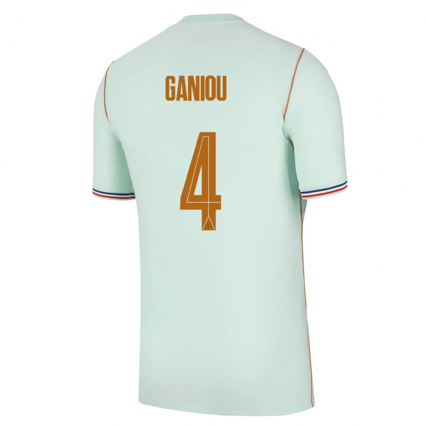 Danxenメンズフランスイスマエロ・ガニウ#4緑 金アウェイシャツ26-28ジャージーユニフォーム