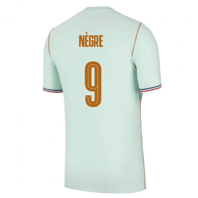 DanxenメンズフランスThibo Nègre#9緑 金アウェイシャツ26-28ジャージーユニフォーム