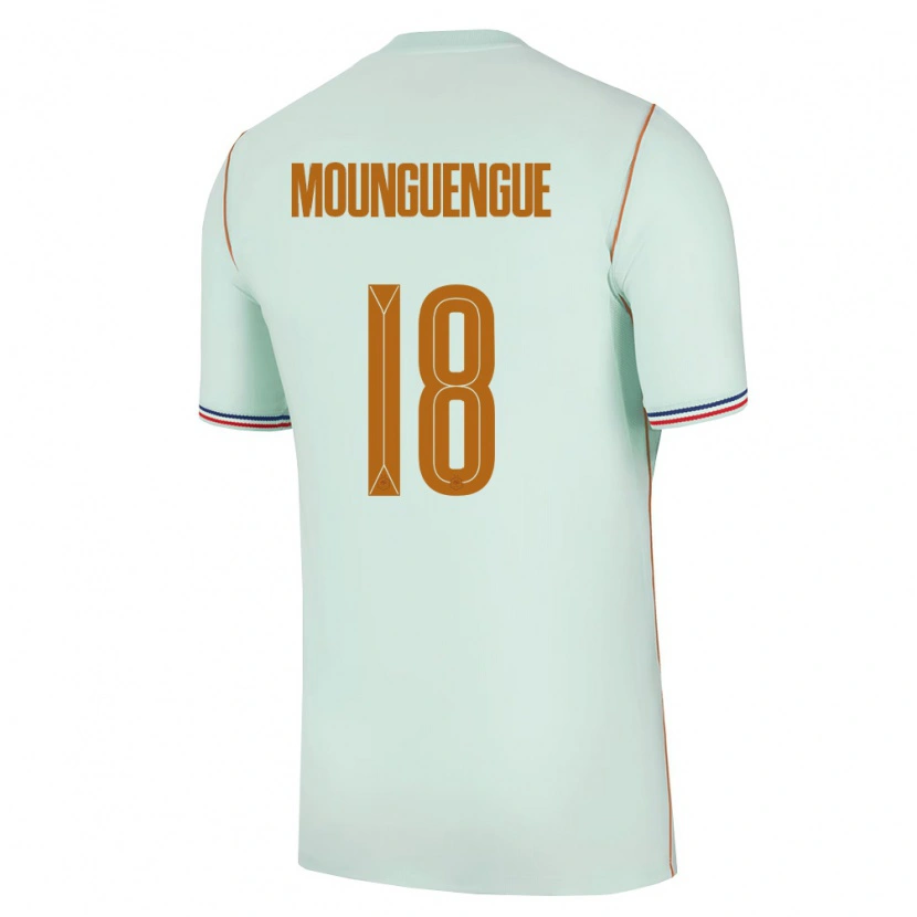 DanxenメンズフランスPierre Mounguengue#18緑 金アウェイシャツ26-28ジャージーユニフォーム