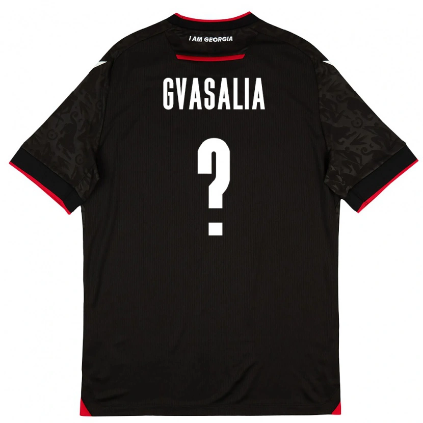 DanxenメンズジョージアGiorgi Gvasalia#0黒 白 赤アウェイシャツ26-28ジャージーユニフォーム