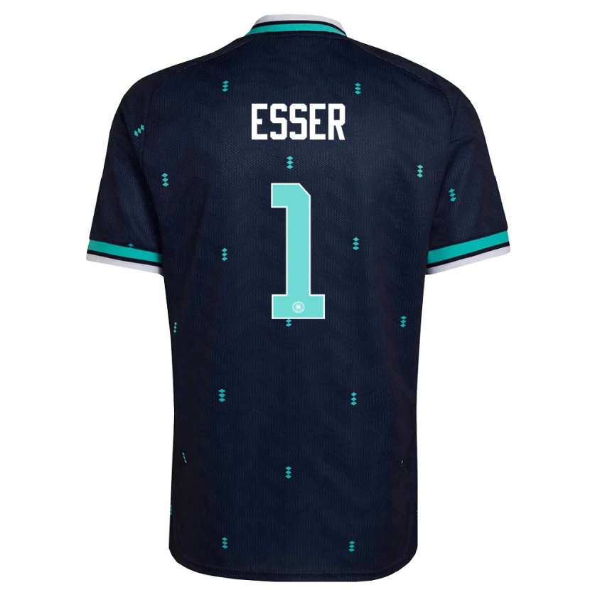 DanxenメンズドイツJacob Esser#1紺 空色 白アウェイシャツ26-28ジャージーユニフォーム
