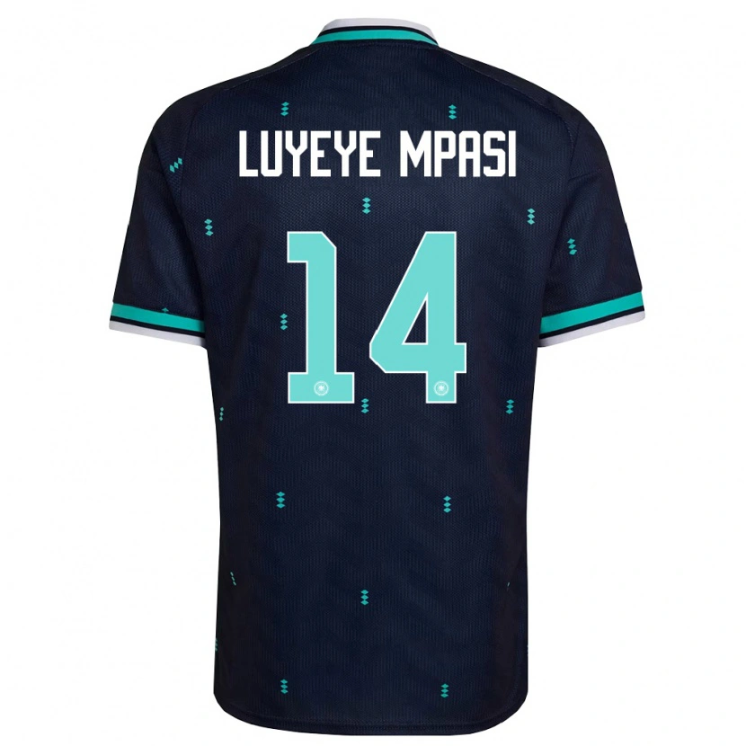 DanxenメンズドイツSeal Luyeye Mpasi#14紺 空色 白アウェイシャツ26-28ジャージーユニフォーム