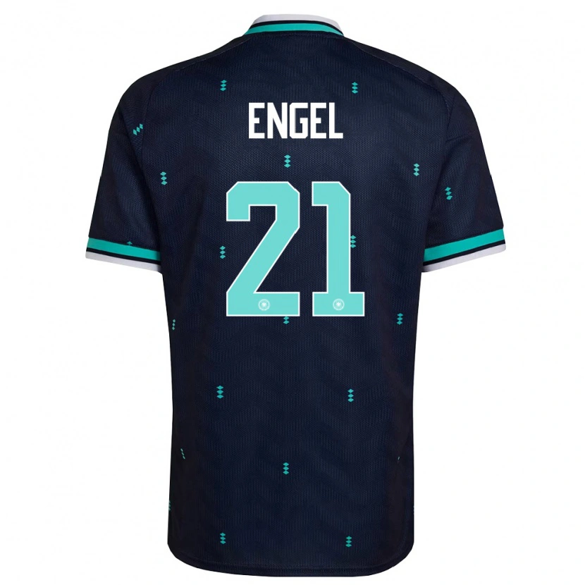 DanxenメンズドイツOskar Engel#21紺 空色 白アウェイシャツ26-28ジャージーユニフォーム