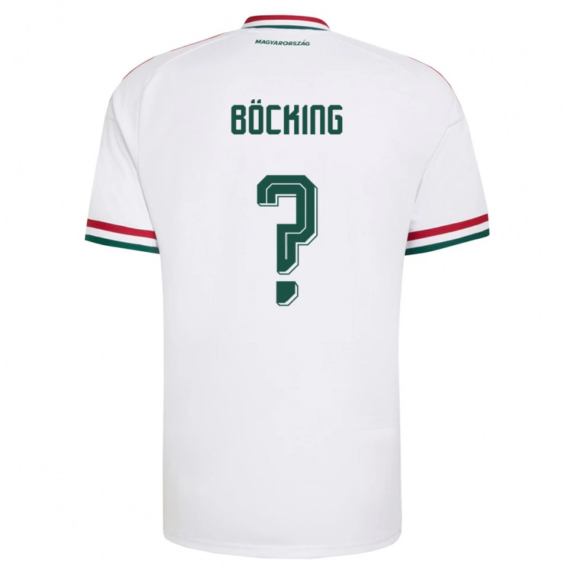 DanxenメンズハンガリーAndreas Böcking#0白 赤 緑アウェイシャツ26-28ジャージーユニフォーム