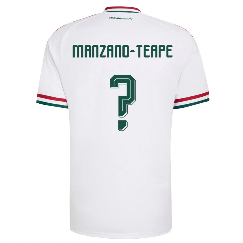 DanxenメンズハンガリーDániel Manzano-Teape#0白 赤 緑アウェイシャツ26-28ジャージーユニフォーム