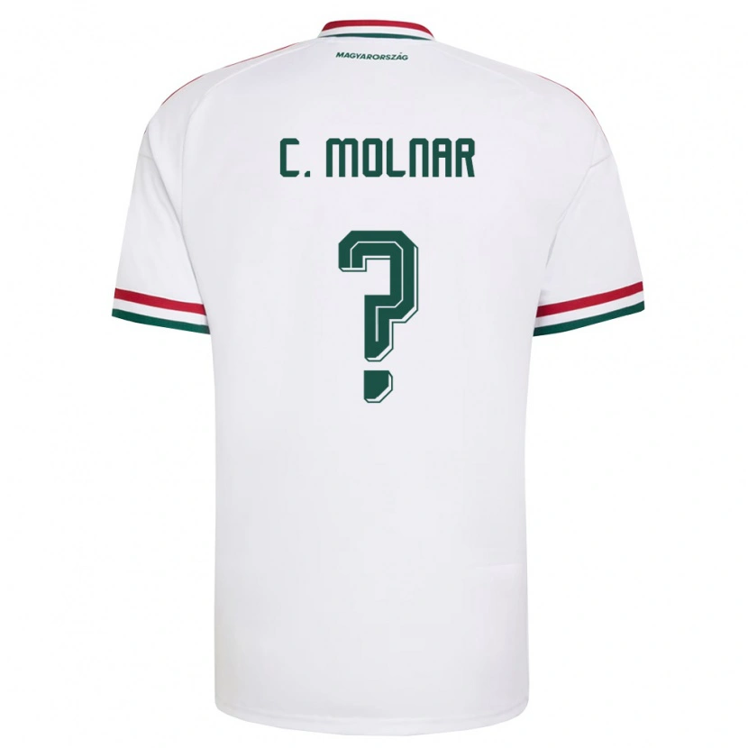 DanxenメンズハンガリーCsaba Molnár#0白 赤 緑アウェイシャツ26-28ジャージーユニフォーム