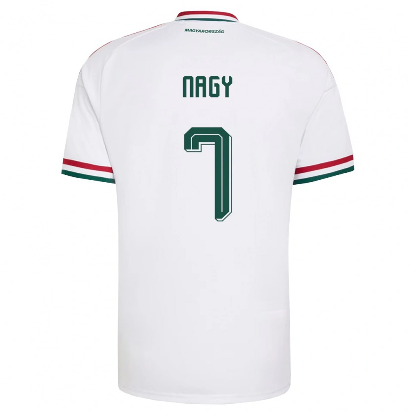 DanxenメンズハンガリーFanni Nagy#7白 赤 緑アウェイシャツ26-28ジャージーユニフォーム