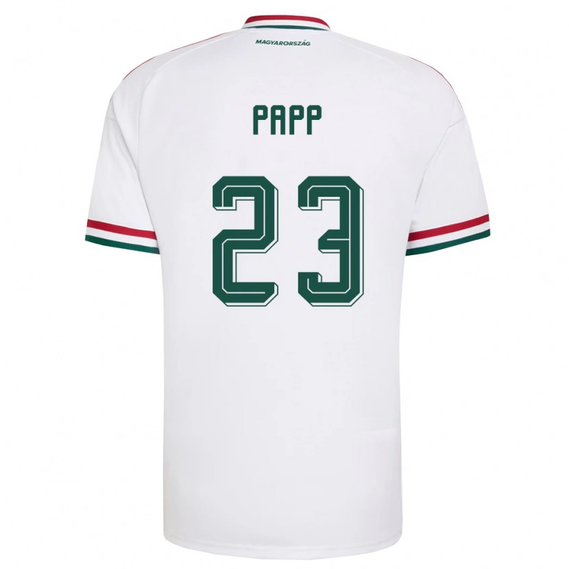 DanxenメンズハンガリーLuca Papp#23白 赤 緑アウェイシャツ26-28ジャージーユニフォーム
