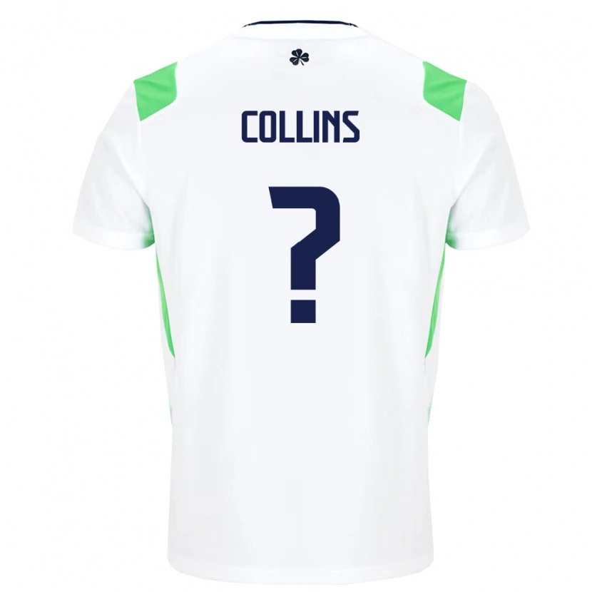 Danxenメンズアイルランド島Brody Collins#0白 ライトグリーンアウェイシャツ26-28ジャージーユニフォーム