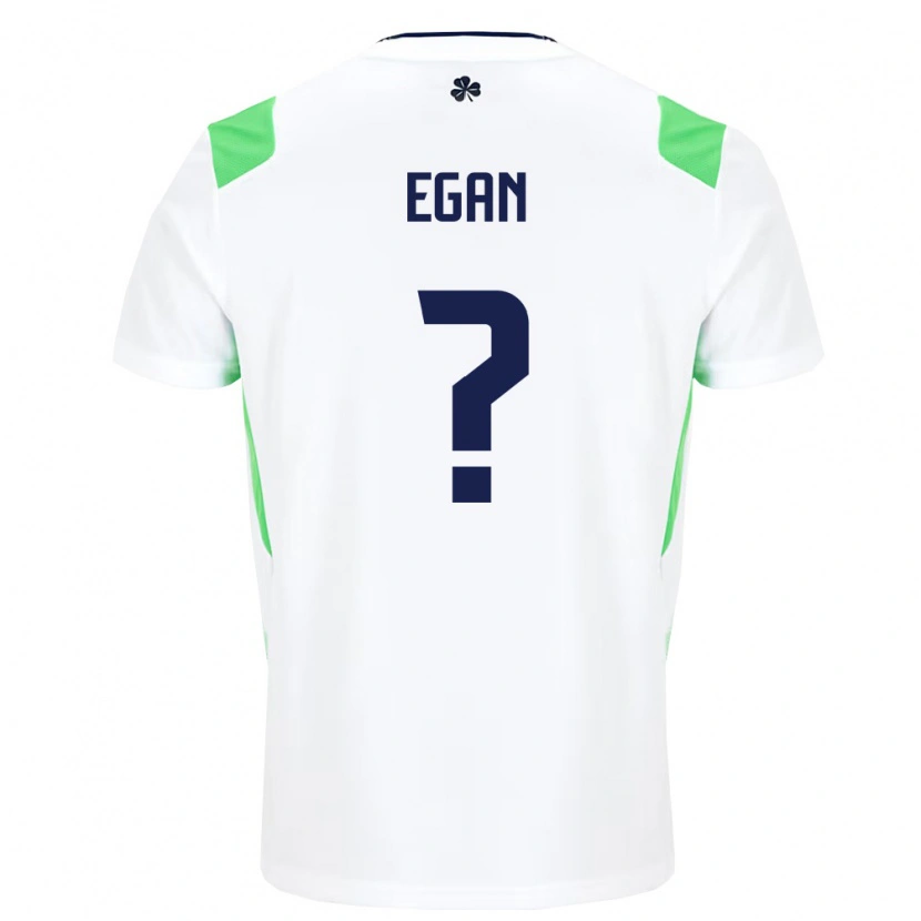 Danxenメンズアイルランド島Curtis Egan#0白 ライトグリーンアウェイシャツ26-28ジャージーユニフォーム