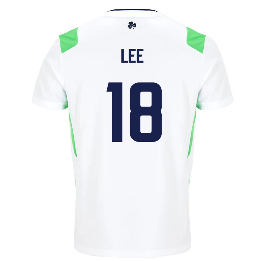 Danxenメンズアイルランド島Brody Lee#18白 ライトグリーンアウェイシャツ26-28ジャージーユニフォーム