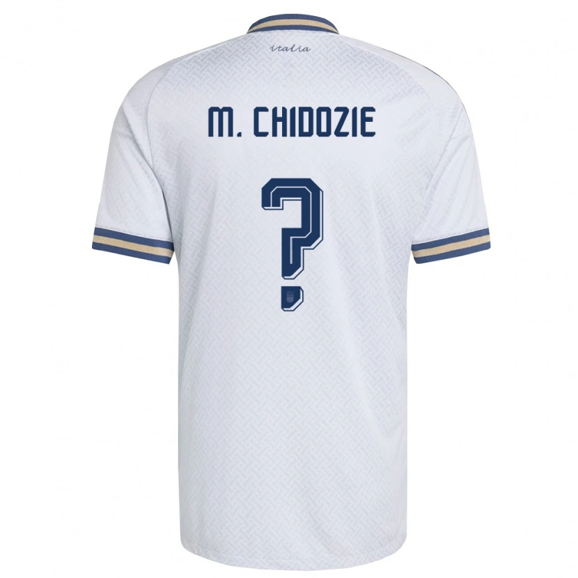 DanxenメンズイタリアMark Chidozie Cordopatri#0オフホワイト 紺 金アウェイシャツ26-28ジャージーユニフォーム
