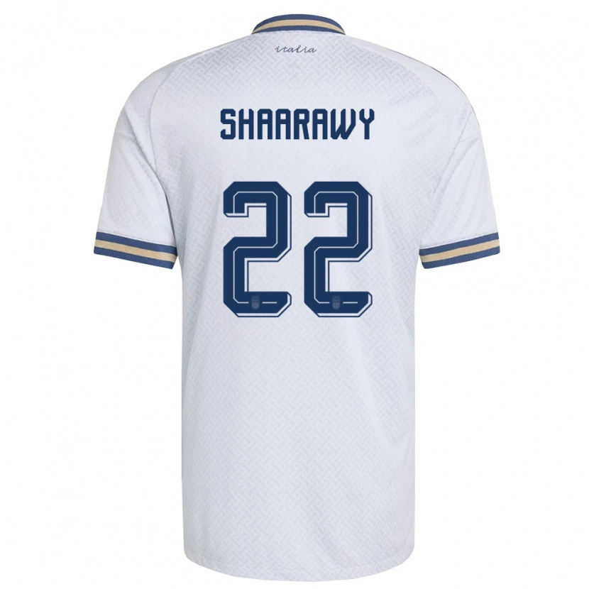Danxenメンズイタリアステファン・エル・シャーラウィ#22オフホワイト 紺 金アウェイシャツ26-28ジャージーユニフォーム