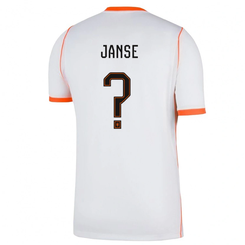 DanxenメンズオランダDies Janse#0白 オレンジアウェイシャツ26-28ジャージーユニフォーム