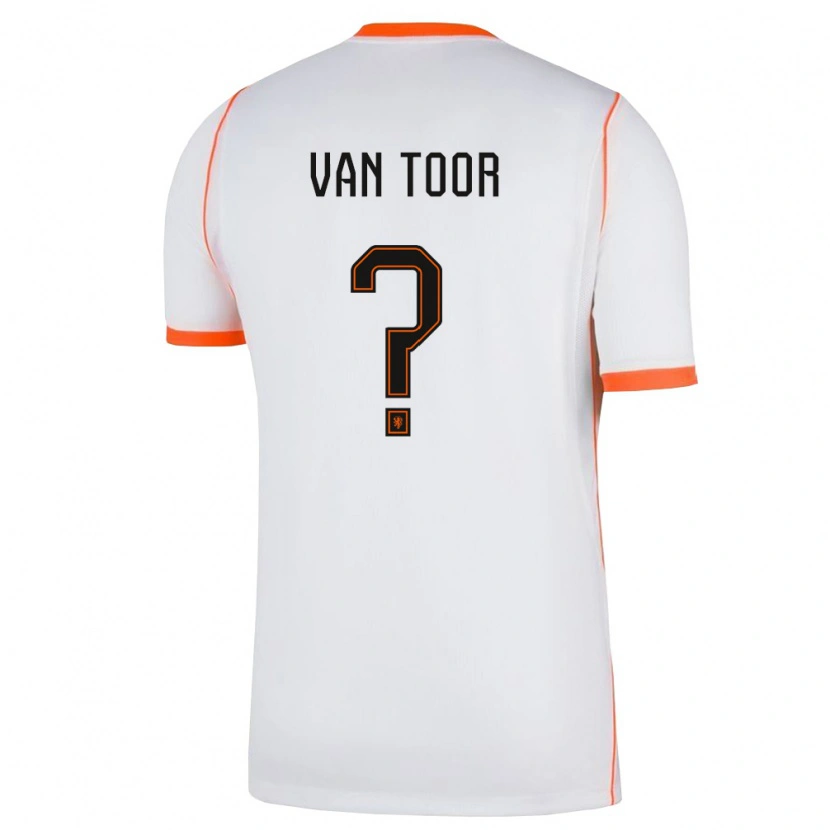 DanxenメンズオランダJulian Van Toor#0白 オレンジアウェイシャツ26-28ジャージーユニフォーム