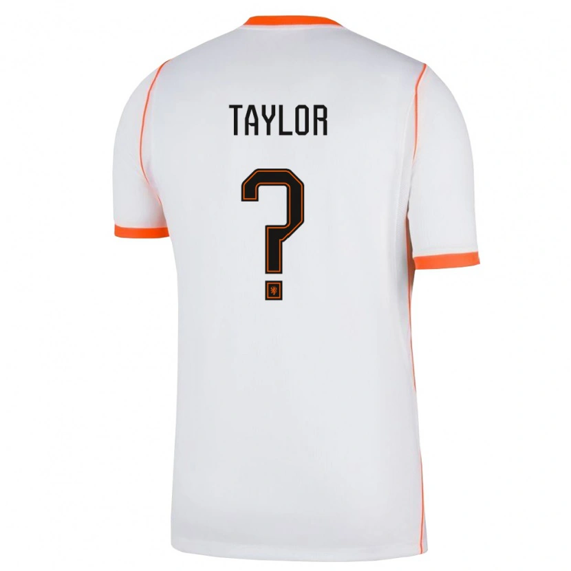 DanxenメンズオランダTyrell Taylor#0白 オレンジアウェイシャツ26-28ジャージーユニフォーム
