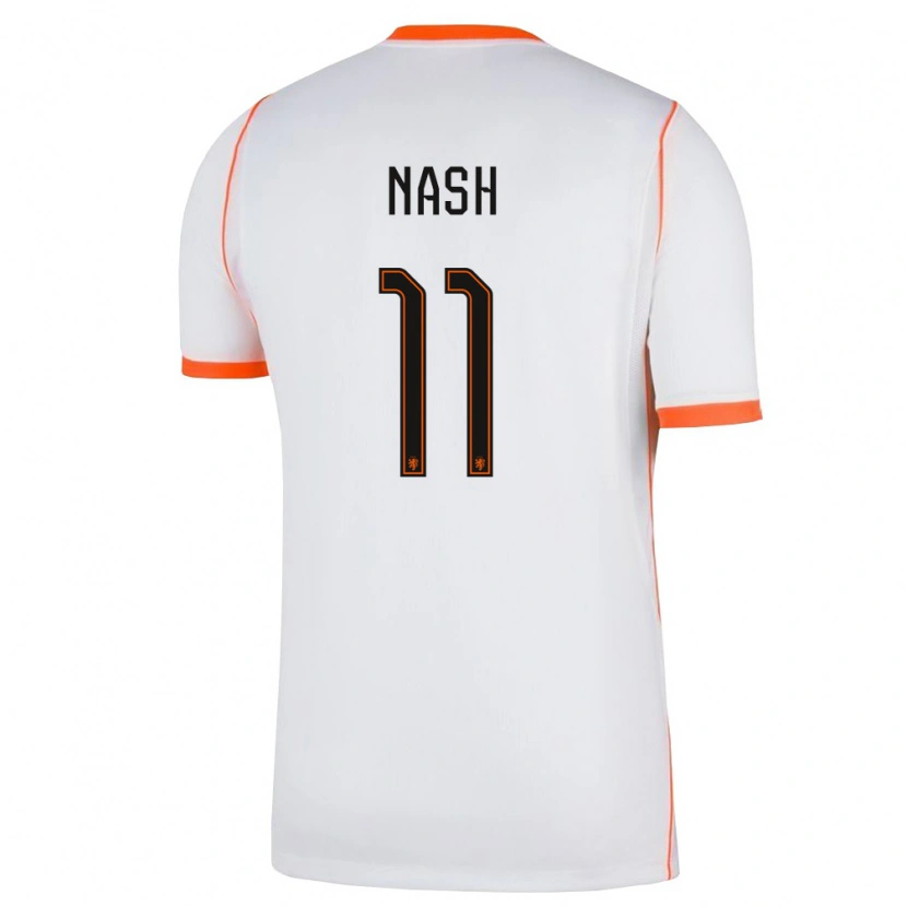 DanxenメンズオランダPharell Nash#11白 オレンジアウェイシャツ26-28ジャージーユニフォーム