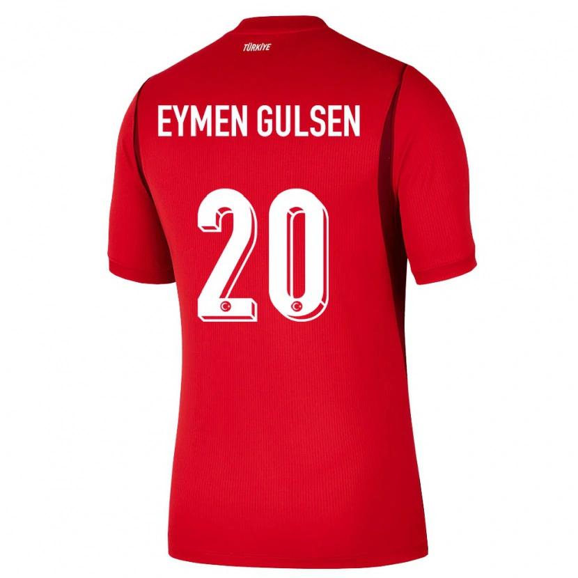 DanxenレディーストルコAhmet Eymen Gülşen#20赤 バーガンディホームシャツ26-28ジャージーユニフォーム