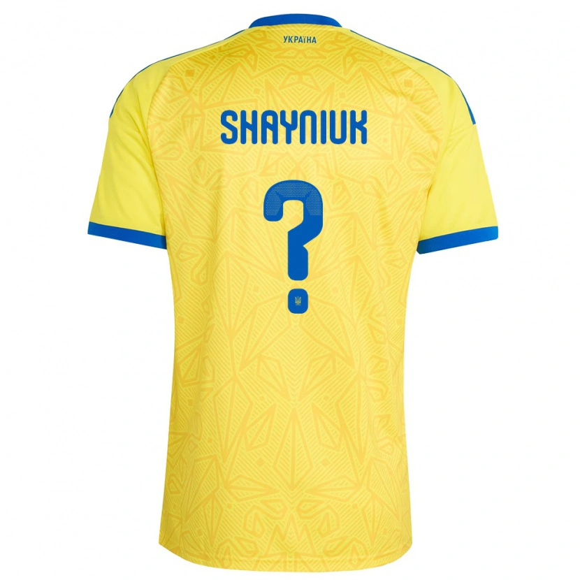 DanxenレディースウクライナMarina Shayniuk#0黄 青ホームシャツ26-28ジャージーユニフォーム
