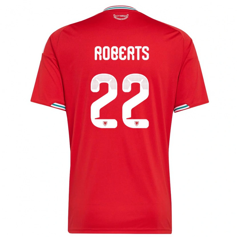 DanxenレディースウェールズLucas Roberts#22赤 白 緑ホームシャツ26-28ジャージーユニフォーム