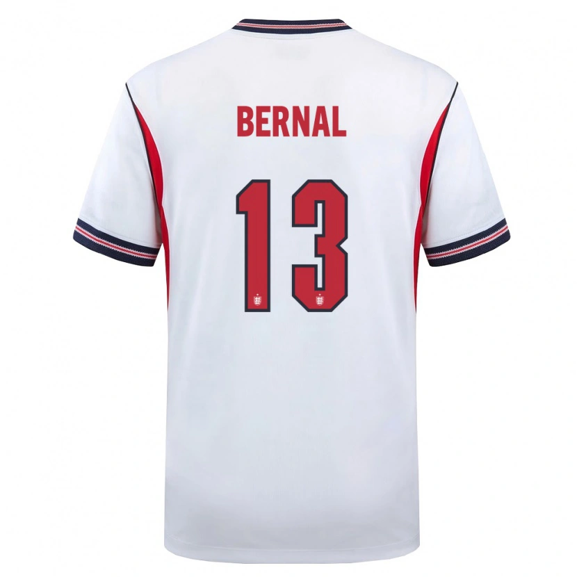 DanxenレディースイングランドFreddy Bernal#13白 紺 赤ホームシャツ26-28ジャージーユニフォーム