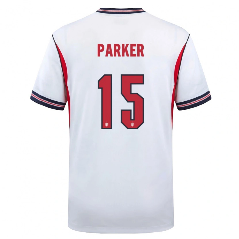 Danxenレディースイングランドルーシー・パーカー#15白 紺 赤ホームシャツ26-28ジャージーユニフォーム