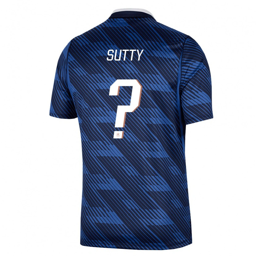 DanxenレディースフランスRushard Sutty#0紺 青 白ホームシャツ26-28ジャージーユニフォーム
