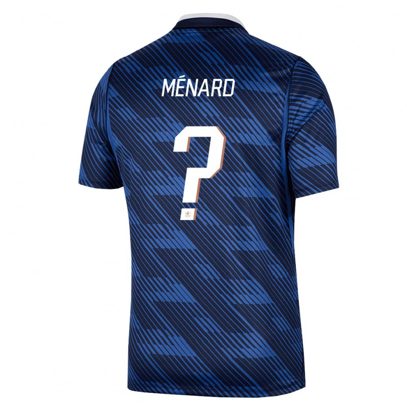 DanxenレディースフランスAntoine Ménard#0紺 青 白ホームシャツ26-28ジャージーユニフォーム