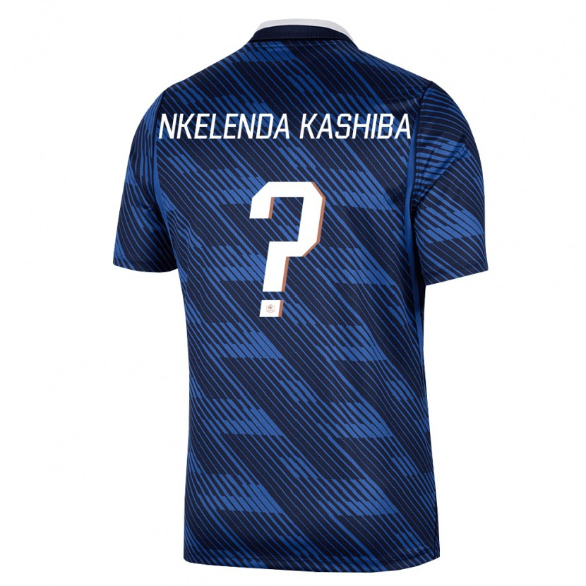 DanxenレディースフランスJason Nkelenda Kashiba#0紺 青 白ホームシャツ26-28ジャージーユニフォーム