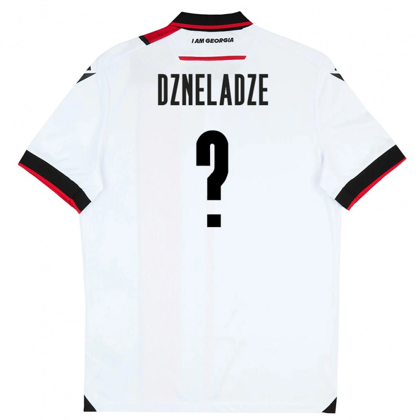 DanxenレディースジョージアAnri Dzneladze#0白 黒 赤ホームシャツ26-28ジャージーユニフォーム