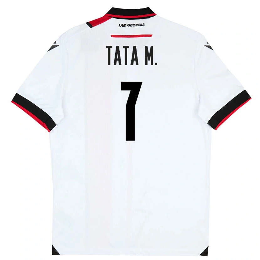 DanxenレディースジョージアTata Matveeva#7白 黒 赤ホームシャツ26-28ジャージーユニフォーム