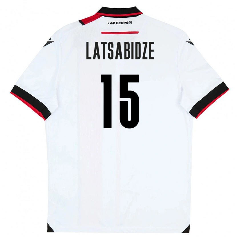 DanxenレディースジョージアLuka Latsabidze#15白 黒 赤ホームシャツ26-28ジャージーユニフォーム