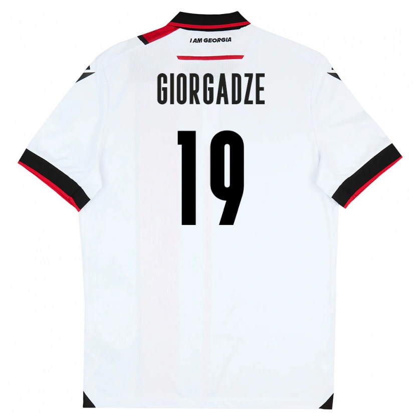 DanxenレディースジョージアLuka Giorgadze#19白 黒 赤ホームシャツ26-28ジャージーユニフォーム