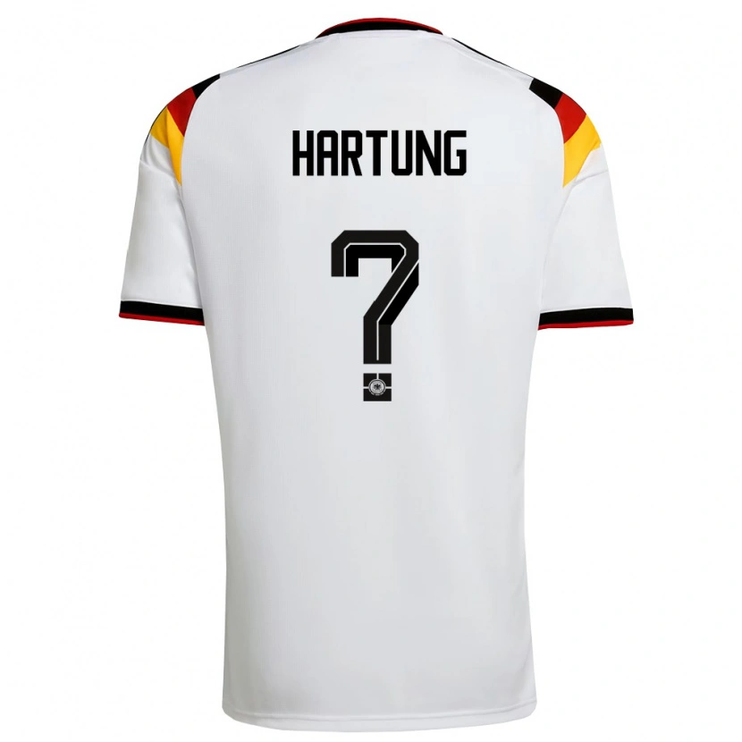 DanxenレディースドイツNick Hartung#0白 黒 赤ホームシャツ26-28ジャージーユニフォーム