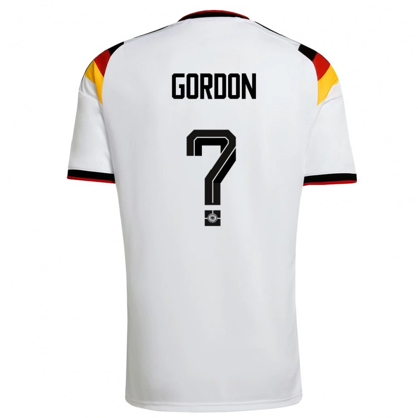DanxenレディースドイツMax Gordon#0白 黒 赤ホームシャツ26-28ジャージーユニフォーム